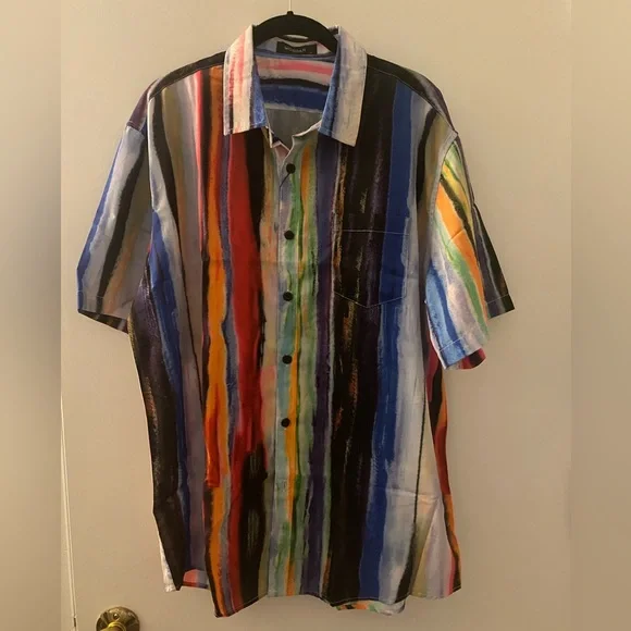 Rainbow button up shirt - Picture 2 of 4